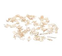 PATKAW 60 Pièces Breloques D'alliage Or pour Bracelet et Boucles D'oreilles, Charms Décoratifs Multi-fonctions Halloween pour Usage Quotidien et Créations Bijoux Style Plusieurs styles