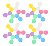 PATKAW 60 Pièces Étui de Lentilles de Contact en Plastique Double Compartiment Indépendant, Résistant aux Empreintes et Taches, Usage Quotidien et Voyages