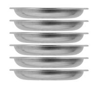 PATKAW 6pièces Plateaux de Pesée Inoxydable pour Bijoux et Pierres Précieuses Plateau Stable et Compact pour Balances Électroniques Adapté Laboratoire Cuisine Précision Fiable pour