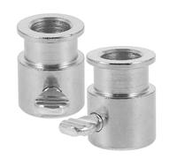 PATKAW Accessoires de Barbecue 2pcs en Chrome Fer Argenté pour Broche Rotative Boulon M6 et Trou de 5,2mm, Assurant Cuisson Uniforme et Installation Facile