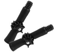 PATKAW Adaptateur D'angle Rotatif en Abs Noir et 2pcs pour Compatible Filetage Américain 18 Mm, Accessoire Balai Serpillère pour Nettoyage Domestique