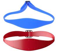 PATKAW Bande de Coupe de Cheveux en Silicone Ajustable 2 Pcs, Guide de Fondu Réglable pour Hommes, Présent Fête des Pères pour Salon de Coiffure ou Usage Maison