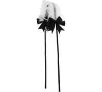 PATKAW Bandeau pour Cheveux en Dentelle Noir Style Lolita Nœud, Accessoire Élastique Polyvalent pour Costume ou Usage Quotidien, pour Femmes et Filles
