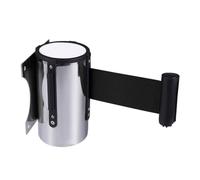 PATKAW Barrière de Sécurité Rétractable Murale Équipement de Contrôle des Foules en Acier Inoxydable et Polyester Corde de Barrière Robuste pour Parcs et Expositions