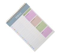 PATKAW Bloc-notes de Planification Hebdomadaire 3 Pièces Bleu en Papier et Métal 52 Feuilles, Gestion du Temps et Suivi D'activité pour École et Maison