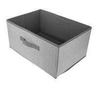 PATKAW Boîte de Rangement Tiroir sans Couvercle en Tissu Non Tissé Gris 23l, Bac Portable Multifonction pour Vêtements et Articles Divers, Organisateur Léger pour Chambre, Buanderie