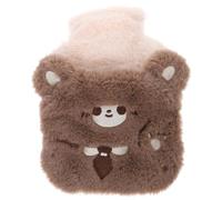 PATKAW Bouillotte Peluche Mignonne à Eau Chaude Portable, Paquet D'eau Chaude Réutilisable Léger pour Garder Chaud en Hiver, pour Soulager Douleurs et Réchauffer le Ventre