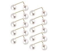 PATKAW Boutons-pression Multifonctions pour Jeans 10pcs, Clips d'Ajustement d'Ourlet en Alliage Blanc, Accessoires Raffinés pour Femmes Quotidien et Événements