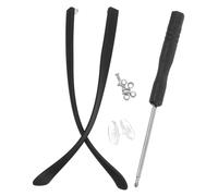 PATKAW Branches de Lunettes de Remplacement en Tr90 Noir Mat, Résistantes à L'usure et Stabilité Renforcée pour Réparation et Entretien des Lunettes