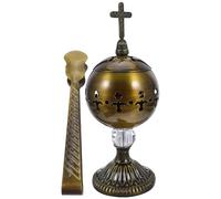 PATKAW Brûleur et avec Traditionnel D'encens en 1 Métal Ensemble Pince Support Sécurisé Régulateur Combustion Couleur Aléatoire Style de pour Pratique Plusieurs Styles