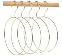 PATKAW Cintre Foulard Dore Rond pour Écharpe 5Pcs Round Clothes Hanglers Non Tie Correue Croix Pantalon Organisateur D' organisateurs pour Chambre à Coucher pour La Maison Porte Cintres