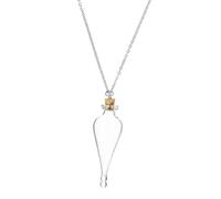 PATKAW Collier Pendentif Bouteille en Verre Mini à Souhaits, Petites Bouteilles Chaîne Argentée, Facile à Porter et Décoratif pour Voyages ou Souvenirs