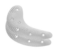 PATKAW Coussinets de Réparation pour Talons en Fer Robuste Plaques Métalliques Demi-Lune Antidérapantes pour Chaussures Homme 1 Paire pour Bottes et Baskets Kit Réparation Semelles