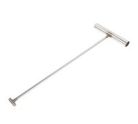 PATKAW Crochet Métallique Robuste pour Plaque D'égout en Acier Inoxydable Argenté, Pratique L'entretien des Égouts et Levage de Couvercles