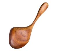 PATKAW Cuillère à Sauce en Bois Marron, Bien Polie et Sûre pour Cuisiner, Maison Cuisine Quotidienne