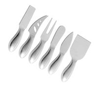 PATKAW de Couteaux à Fromage Coupe-beurre Pratique Set de 6 Pièces en Acier Inoxydable Argenté Prise Équilibrée et Sécurisée Cuisine et Dégustation