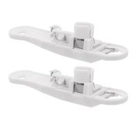 PATKAW Découpeur Multifonction de Haricots Verts 2pcs en Plastique Blanc, Outil Deux Facile à Nettoyer Cuisine Maison et Restaurant