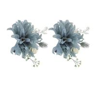 PATKAW Embrasses pour Rideaux Fleurs Artificielles, Lot de 2 Clips en Acier Inoxydable, Maintien Sécurisé et Design Moderne pour Intérieurs Style Ferme ou Contemporains