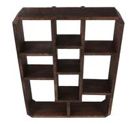 PATKAW Étagère compartimentée en Bois, vitrine à 9 Cases pour Figurines