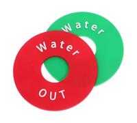 PATKAW Étiquette et Rappel D'entrée de Sortie de Classification 2pcs des Vannes D'eau Pvc pour Identification Facile et Claire Panneau D'arrivée pour Valve