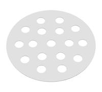 PATKAW Grille à Charbon de Bois pour Barbecue Charbon en Fer Argenté, Forme Ronde Séparation pour Cuisson Uniforme, pour Camping et Réunions Familiales