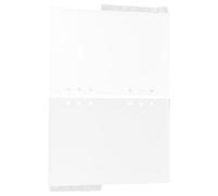 PATKAW Lot de 12 Intercalaires Translucides Beige en Pp Six Trous pour Classeurs, Séparateurs de Dossiers Simples, pour Présentations et Recherches