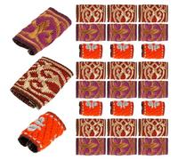 PATKAW Lot de 30 Bijoux de Cheveux pour Dreadlocks en Tissu Confortables, Accessoires de Coiffure Uniques et Colorés pour Femmes et Filles aux Festivals de Musique