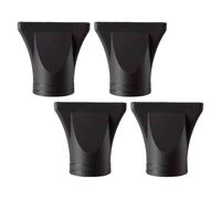 PATKAW Lot de 4 Buses de Concentration Étroite en Nylon Noir pour Sèche-cheveux, Embouts Plastiques Résistants à Haute Température, Usage Polyvalent à Domicile Salon
