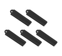 PATKAW Lot de 5 Peignes Pliants en Corne de Bœuf Noir, Peignes de Voyage Légers et Démêlants, Accessoires Coiffure Pratiques pour Collègues et Amis