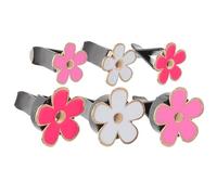 PATKAW Lot de 6 Set de Set de Clips de Ventilation pour Voiture en Métal Forme Marguerite, Diffuseur Parfum Intérieur, Design Créatif et Adorable, Accessoires Décoratifs pour Femmes