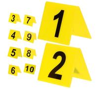 PATKAW Marqueurs Numérotés en Acrylique Double Face pour Tables de Restaurant Lot de 10 Plaques Réutilisables pour Banquets et Grands Événements