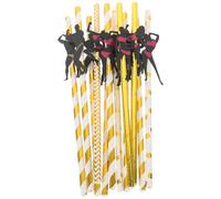 PATKAW Pailles à Thème Enterrement de Vie de Jeune Fille pour Boire, 12pcs en Pulpe et Carton, Accessoires de Fête Décoratifs et Pratiques Ambiance de Fête Réussie