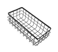 PATKAW Panier de Rangement en Métal Rectangulaire pour Salle de Bain Étagère Murale sans Perçage en Fer, Support Solide pour Brosses à Dents et Tubes de Dentifrice