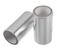 PATKAW Papier D'aluminium Argenté pour Dissolution de Vernis à Ongles en Gel, Facile à Déchirer, Rouleaux de 3 Mètres pour Soin des Ongles et Traitements Capillaires
