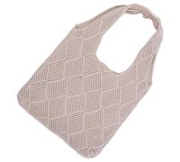 PATKAW Paquet Fourre-tout D'été Paquet de Plage Tissé en Polyester Beige Léger et Portable pour Ranger de Petits Objets et Bandoulière pour Plage et Fêtes