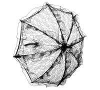 PATKAW Parapluie de Dentelle Élégant pour Mariage Ombrelle Blanche Polyvalente pour Photographe Accessoire de Fête Parasol Décoratif pour Scène et Spectacle
