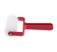 PATKAW Pâte à Pizza Perforation en Plastique et Acier Inoxydable Docker Rouge Outil de Résistant Plusieurs styles pour Pâte Cuisine et Pâtisserie Plusieurs styles