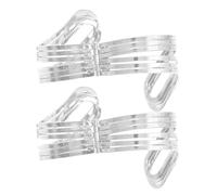 PATKAW Pinces à Rideaux en Alliage Argenté, 2pcs, Décoratives et Faciles à Retirer, Clips Simples pour Rideaux sans Perçage, pour Bureau Cuisine