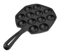 PATKAW Plat à Escargots en Fonte Épaisse Poignée Lisse, Plaque de Cuisson pour Four Chauffe Uniforme, pour Escargots et Desserts, Usage Domestique et Professionnel