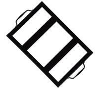 PATKAW Plat à Four en Acier Inoxydable avec Porte-Plaque à sel émaillé Noir, Accessoire pour Barbecue et préparation culinaire