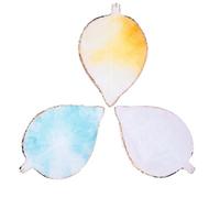 PATKAW Plateau de Mélange de Couleurs en Tranche D'agate Unique pour 3pcs Palette Créative Facile à Réaliser pour Nail Art Usage Personnel ou Espace Maquillage