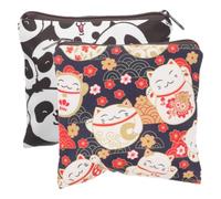 PATKAW Pochette Imperméable Petite, Légère et Portable 2 Pièces en Polyester Design Cartoon Mignon pour Serviettes Hygiéniques et Rouges à Lèvres pour Paquet à Dos et Diverses