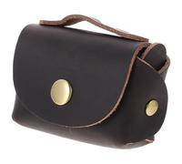 PATKAW Porte-clés de Voiture en Cuir Véritable Marron Protection des Clés et Design Pratique Usage Quotidien Élégant