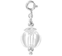 PATKAW Porte-clés Flacon en Verre Argenté 10ml pour Huiles Essentielles, Distributeur Refillable avec Conservation d'Arôme, Idéal pour Voyage et Loisirs Créatifs