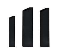 PATKAW Protège-lames Universels en Abs Léger et Portable pour Couteaux Cuisine Lot de 3 Doublure en Flocage, Design Simple et Créatif pour Usage Domestique