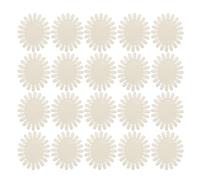 PATKAW Roue D’Échantillons de Vernis à Ongles Ovale en Plastique Blanc Naturel 20 Embouts pour Présentation de Faux Ongles Outil Professionnel pour Manucure en Salon et Formation