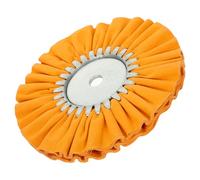 PATKAW Roue de Polissage en Coton Kit Polyvalent Orange Disque à Polir en Acier Inoxydable pour Pièces Automobiles et Machines pour Professionnels