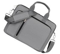 PATKAW Sacoche à Main pour Ordinateur Portable Bandoulière et Zip Double | Voyage, Rangement Intérieur Organisé, Sangle Valise Intégrée, pour Portable