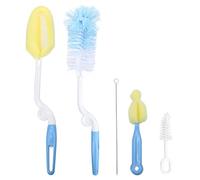 PATKAW Set de 5 Brosses à Bouteille en Nylon et Éponge Manche Long Nettoyage Complet et Pratique la Maison