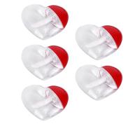 PATKAW Set de Flacons de Gloss à Lèvres Tubes Vides Portables et Faciles à Nettoyer Lot de 5 en Plastique de Cœur pour Maquillage Voyage et Rangement Maison